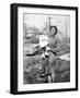 Young Mother and Her Baby Girl, Ca. 1942-null-Framed Photographic Print