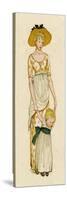 Young Mother and Her Child-Kate Greenaway-Stretched Canvas