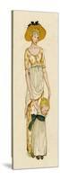 Young Mother and Her Child-Kate Greenaway-Stretched Canvas