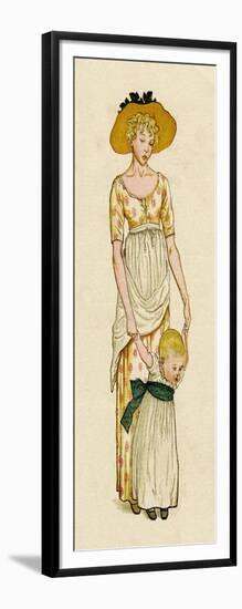 Young Mother and Her Child-Kate Greenaway-Framed Art Print