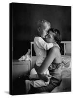 Young Mother Hugging One of Her Sons-Mark Kauffman-Stretched Canvas
