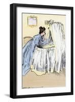 Young Mother in a Well-To-Do Household, Circa 1900-null-Framed Giclee Print