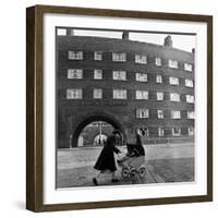 Young Mother in Liverpool, 1954-Bela Zola-Framed Photographic Print