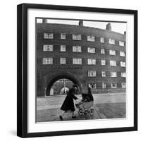 Young Mother in Liverpool, 1954-Bela Zola-Framed Photographic Print