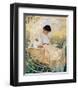 Young Mother in the Garden-Mary Cassatt-Framed Premium Giclee Print