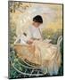 Young Mother in the Garden-Mary Cassatt-Mounted Premium Giclee Print