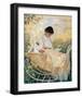 Young Mother in the Garden-Mary Cassatt-Framed Premium Giclee Print