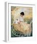 Young Mother in the Garden-Mary Cassatt-Framed Premium Giclee Print