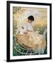 Young Mother in the Garden-Mary Cassatt-Framed Premium Giclee Print