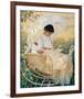 Young Mother in the Garden-Mary Cassatt-Framed Premium Giclee Print