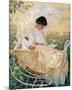 Young Mother in the Garden-Mary Cassatt-Mounted Premium Giclee Print