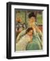 Young Mother Sewing, 1900-Mary Cassatt-Framed Giclee Print