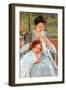 Young Mother Sewing-Mary Cassatt-Framed Art Print