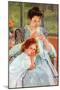 Young Mother Sewing-Mary Cassatt-Mounted Art Print
