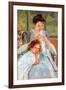 Young Mother Sewing-Mary Cassatt-Framed Art Print