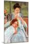 Young Mother Sewing-Mary Cassatt-Mounted Art Print