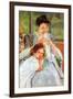 Young Mother Sewing-Mary Cassatt-Framed Art Print