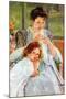 Young Mother Sewing-Mary Cassatt-Mounted Art Print