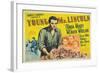 Young Mr. Lincoln, UK Movie Poster, 1939-null-Framed Art Print