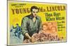 Young Mr. Lincoln, UK Movie Poster, 1939-null-Mounted Art Print