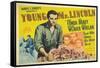 Young Mr. Lincoln, UK Movie Poster, 1939-null-Framed Stretched Canvas