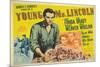 Young Mr. Lincoln, UK Movie Poster, 1939-null-Mounted Premium Giclee Print