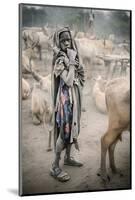 Young Mundari Herder-Trevor Cole-Mounted Photographic Print
