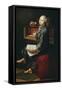 Young Musician at the Harpsicord-null-Framed Stretched Canvas