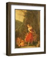 Young Naiad Tickled by the Cupids-Pierre-Paul Prud'hon-Framed Giclee Print