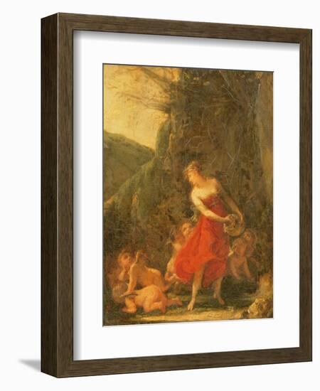 Young Naiad Tickled by the Cupids-Pierre-Paul Prud'hon-Framed Giclee Print