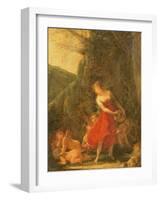 Young Naiad Tickled by the Cupids-Pierre-Paul Prud'hon-Framed Giclee Print