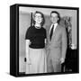 Young Newlyweds Smile for a Portrait, Ca. 1956-null-Framed Stretched Canvas