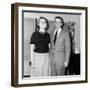 Young Newlyweds Smile for a Portrait, Ca. 1956-null-Framed Photographic Print