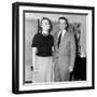 Young Newlyweds Smile for a Portrait, Ca. 1956-null-Framed Photographic Print