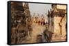 Young Novices Run Through the Pagodas, Kakku Pagoda Complex, Myanmar (Burma), Asia-Colin Brynn-Framed Stretched Canvas