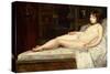 Young Nude Reclining-Jules Joseph Lefebvre-Stretched Canvas