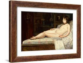 Young Nude Reclining-Jules Joseph Lefebvre-Framed Giclee Print