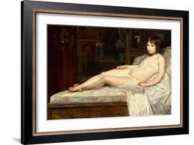 Young Nude Reclining-Jules Joseph Lefebvre-Framed Giclee Print