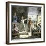 Young Orator in a Village Public School, 1800s-null-Framed Giclee Print