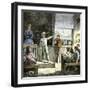 Young Orator in a Village Public School, 1800s-null-Framed Giclee Print