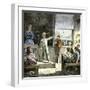 Young Orator in a Village Public School, 1800s-null-Framed Giclee Print