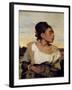 Young Orphan at the Cemetery Painting by Eugene Delacroix (1798-1863) 1824 Sun. 0,65X0,54 M-Ferdinand Victor Eugene Delacroix-Framed Giclee Print