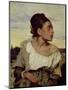 Young Orphan in the Cemetery, 1824-Eugene Delacroix-Mounted Giclee Print