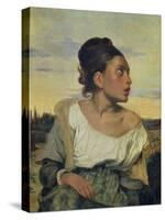 Young Orphan in the Cemetery, 1824-Eugene Delacroix-Stretched Canvas