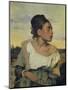 Young Orphan in the Cemetery, 1824-Eugene Delacroix-Mounted Premium Giclee Print