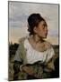 Young Orphan in the Cemetery, circa 1824-Eugene Delacroix-Mounted Giclee Print