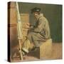 Young Painter at His Easel-Theodore Gericault-Stretched Canvas