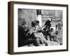 Young Parisian Musicians Enjoying an Impromptu Outdoor Concert on the Banks of the Seine River-Alfred Eisenstaedt-Framed Photographic Print