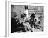 Young Parisian Musicians Enjoying an Impromptu Outdoor Concert on the Banks of the Seine River-Alfred Eisenstaedt-Framed Photographic Print