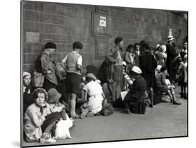 Young Parisians Leaving for the Cantal Département (1935)-null-Mounted Photographic Print